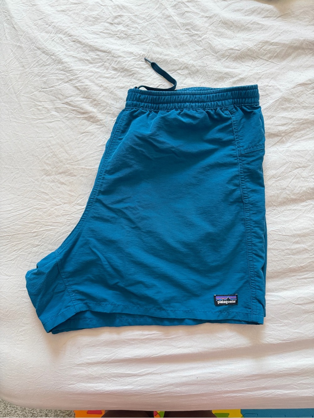 Blue Patagonia baggies shorts